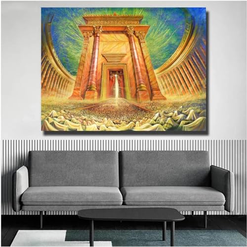 DIY Diamant Painting Bilder, 5D Diamond Painting Set, Jüdische Klagemauer Vollbohrer Diamond Art Painting Kits,Diamant Malerei Bilder Nach Zahlen,für Wand Art Dekor 45x55cm von FanSee