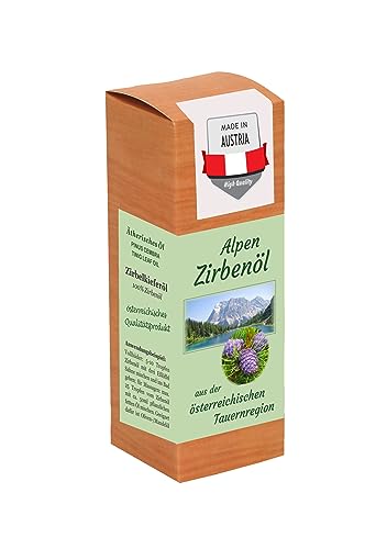 Alpen-ZIRBENÖL, hochwertiges Zirbenöl aus der Tauernregion Österreich; Bedarfsmittel als Duftöl, Raumduft-Diffuser, zur Aromatherapie; (15 ml) von Fangomed