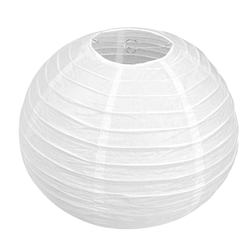 Fangxuee 1 X Chinese Japanese Paper Lantern Lampenschirm Für Partyhochzeiten, 40 cm (16) Cremeweiß von Fangxuee