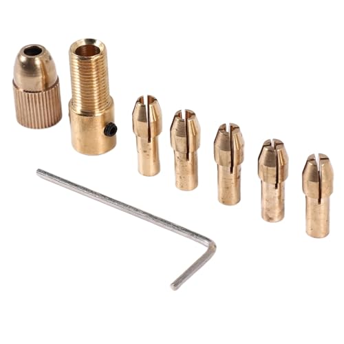 Fangxuee 8 StüCke 0,5-3Mm Kleine Elektrische Bohrer Spannzange Mini Twist Chuck Tool Kit von Fangxuee