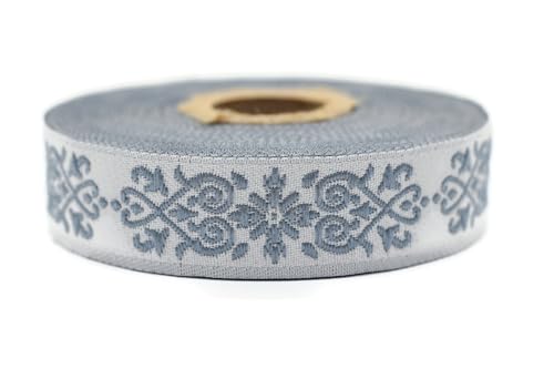 10 Meter 20 mm blau und hellgrau Jacquard-Band gewebt mit keltischem Knotenmuster, Rollen, Borte, bestickt, Handwerk, Kleidung, Kurzwaren, Basteln, Dekoration, mittelalterliche Nähte, 20271-V5 10 Meter 20 mm blau und hellgrau Jacquard-Band gewebt mit keltischem Knotenmuster, Rollen, Borte, bestickt, Handwerk, Kleidung, Kurzwaren, Basteln, Dekoration, mittelalterliche Nähte, 20271-V5 von Fantastic Kurdele