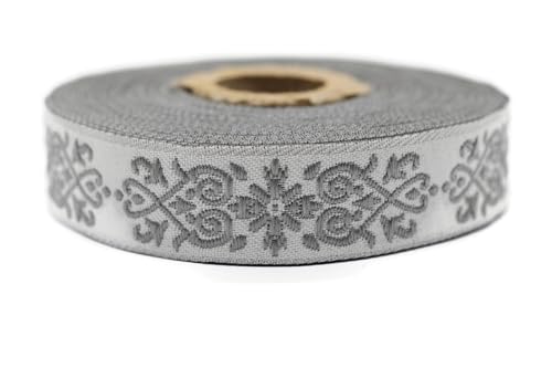 10 Meter 20 mm grau und hellgrau Jacquard-Band gewebt mit keltischem Knotenmuster, Rollen, Borte, bestickt, Handwerk, Kleidung, Kurzwaren, Basteln, Dekoration, mittelalterliche Nähte, 20271-V4 10 Meter 20 mm grau und hellgrau Jacquard-Band gewebt mit keltischem Knotenmuster, Rollen, Borte, bestickt, Handwerk, Kleidung, Kurzwaren, Basteln, Dekoration, mittelalterliche Nähte, 20271-V4 von Fantastic Kurdele