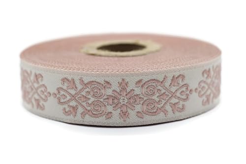 10 Meter 20 mm rosa und hellbeige Jacquard-Band gewebt mit keltischem Knotenmuster, Rollen, Borte, bestickt, Handwerk, Kleidung, Kurzwaren, Basteln, Dekoration, mittelalterliche Nähte, 20271-V6 10 Meter 20 mm rosa und hellbeige Jacquard-Band gewebt mit keltischem Knotenmuster, Rollen, Borte, bestickt, Handwerk, Kleidung, Kurzwaren, Basteln, Dekoration, mittelalterliche Nähte, 20271-V6 von Fantastic Kurdele