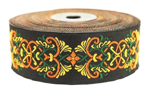 10 Meter 35 mm Orange und Dunkelorange Jacquardband gewebt mit skandinavischem Muster Rollen Borte Stoffband bestickt Handwerk Kleidung Kurzwaren Hobby Kreativ Dekoration Mittelalter 35976-V1 10 Meter 35 mm Orange und Dunkelorange Jacquardband gewebt mit skandinavischem Muster Rollen Borte Stoffband bestickt Handwerk Kleidung Kurzwaren Hobby Kreativ Dekoration Mittelalter 35976-V1 von Fantastic Kurdele