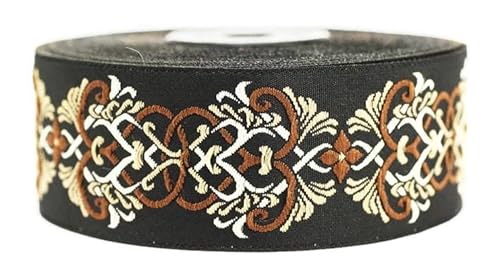 10 Meter 35 mm braunes und dunkelcremefarbenes Jacquard-Band mit skandinavischem Muster, Rollen, Borte, bestickt, Handwerk, Kleidung, Kurzwaren, Basteln, Dekoration, mittelalterliches Nähen 35976-V2 10 Meter 35 mm braunes und dunkelcremefarbenes Jacquard-Band mit skandinavischem Muster, Rollen, Borte, bestickt, Handwerk, Kleidung, Kurzwaren, Basteln, Dekoration, mittelalterliches Nähen 35976-V2 von Fantastic Kurdele