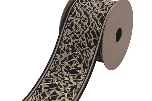 Gardinenband V6 195, 3,5 m Spule, 70 mm breit, schwarze Wurzeln, Jacquard-Band für Ihre Vorhänge, Gardinenband, Gardinenband von Fantastic Kurdele