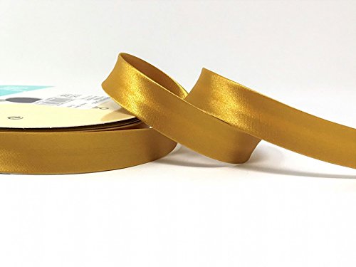 Old Gold Byetsa Satin-Falzband, 18 mm, auf einer 25-m-Rolle von Fany