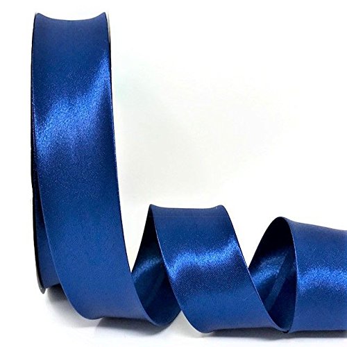 Royal Blau byetsa Satin Falte 30 mm Schrägband auf einer 25 m Rolle von Fany