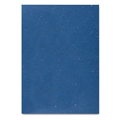 100 Blatt DIN A5 Papier - Naturpapier Blau - 120gr - 14,8 x 21cm - Bastelbogen Tonpapier Bastelpapier Briefbogen - FarbenFroh by GUSTAV NEUSER von FarbenFroh by GUSTAV NEUSER