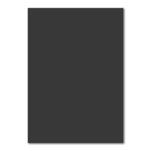 100 DIN A4 Papier-bögen Planobogen - Schwarz - 240 g/m² - 21 x 29,7 cm - Bastelbogen Ton-Papier Fotokarton Bastel-Papier Ton-Karton - FarbenFroh von FarbenFroh by GUSTAV NEUSER