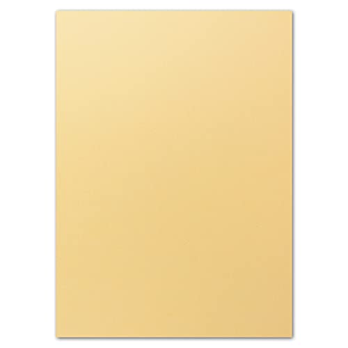 FarbenFroh by GUSTAV NEUSER 100x DIN A4 Papier - Toskana (Beige) - 110 g/m² - 21 x 29,7 cm - Briefpapier Bastelpapier Tonpapier Briefbogen von FarbenFroh by GUSTAV NEUSER