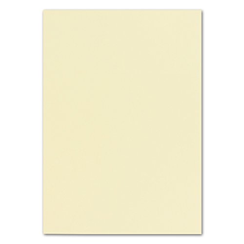 150 DIN A4 Papier-bögen Planobogen - Vanille (Creme) - 240 g/m² - 21 x 29,7 cm - Bastelbogen Ton-Papier Fotokarton Bastel-Papier Ton-Karton - FarbenFroh von FarbenFroh by GUSTAV NEUSER