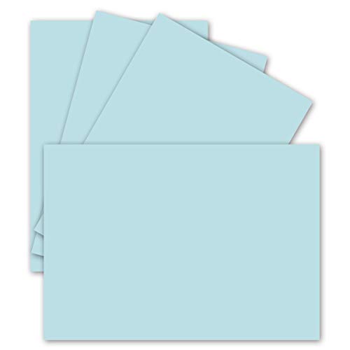 200 Einzel-Karten DIN B6-12,0 x 17,0 cm - 240 g/m² - Hellblau - Tonkarton - Bastelkarton - Bastelkarten - blanko Postkarten 200 Einzel-Karten DIN B6-12,0 x 17,0 cm - 240 g/m² - Hellblau - Tonkarton - Bastelkarton - Bastelkarten - blanko Postkarten von FarbenFroh by GUSTAV NEUSER
