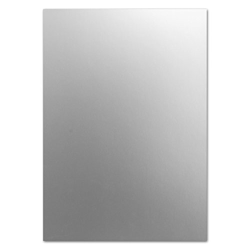 200 Stück Bastel-karton - Bastelbögen A4 - Silber metallic - DIN A4 - stabile 250 g/m² - Einzelkarte - Einladung von FarbenFroh by GUSTAV NEUSER