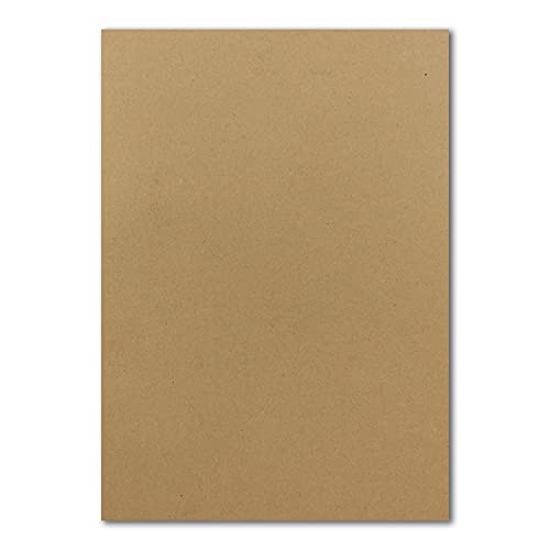 250 DIN A4 Papierbogen Planobogen - Kraftpapier (Braun) - 160 g/m² - 21 x 29,7 cm - Bastelbogen Ton-Papier Fotokarton Bastel-Papier Ton-Karton - FarbenFroh von FarbenFroh by GUSTAV NEUSER