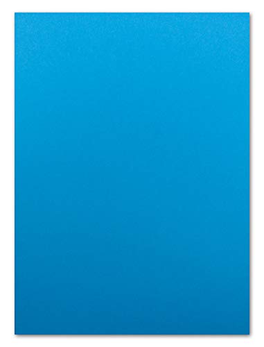 250x DIN A4 Papier - Azurblau (Blau) - 110 g/m² - 21 x 29,7 cm - Ton-Papier Fotokarton Bastel-Papier Ton-Karton - FarbenFroh von FarbenFroh by GUSTAV NEUSER