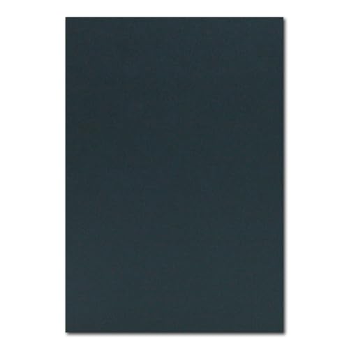 50 DIN A4 Papier-bögen Planobogen - Schwarzblau (Blau) - 225 g/m² - 21 x 29,7 cm - Ton-Papier Fotokarton Bastel-Papier Ton-Karton - FarbenFroh von FarbenFroh by GUSTAV NEUSER