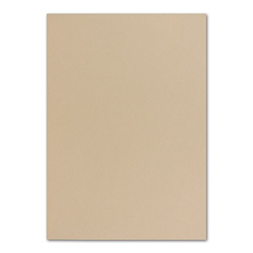 FarbenFroh by GUSTAV NEUSER 1000x DIN A4 Papier - Karamel (Braun) - 110 g/m² - 21 x 29,7 cm - Briefpapier Bastelpapier Tonpapier Briefbogen von FarbenFroh by GUSTAV NEUSER