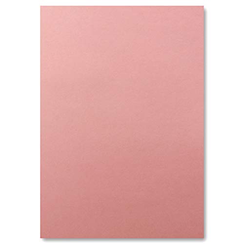 FarbenFroh by GUSTAV NEUSER 250x DIN A4 Papier - Altrosa (Rosa) - 110 g/m² - 21 x 29,7 cm - Briefpapier Bastelpapier Tonpapier Briefbogen von FarbenFroh by GUSTAV NEUSER