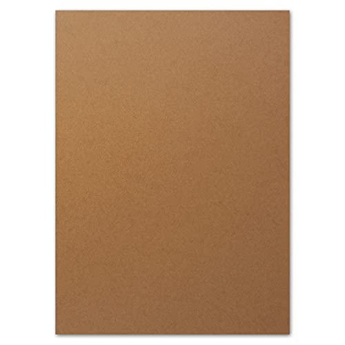 FarbenFroh by GUSTAV NEUSER 50x DIN A4 Papier - Kastanienbraun (Braun) - 110 g/m² - 21 x 29,7 cm - Briefpapier Bastelpapier Tonpapier Briefbogen von FarbenFroh by GUSTAV NEUSER