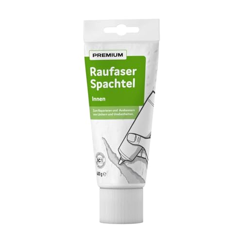 FarbenFux Premium Raufaser Spachtel Innen 400 g Reparatur Löcher Unebenheiten von FarbenFux