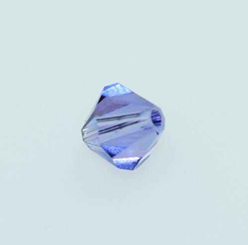 Swarovski Perlen spitz 8mm • 5 Stück Schliffspitzperlen • viele Farben Glasschliffperlen zur Auswahl (tanzanite) von Farbenspiel Schmuckzubehör