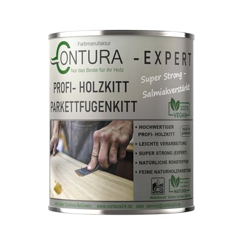 Contura 1,5 Kg. Holzkitt Parkett Fugenkitt Spachtelmasse Kitt Holz Spachtel Holzpaste Knetholz (01 Weiß) von Farbmanufaktur CONTURA Nur das Beste für ihr Holz