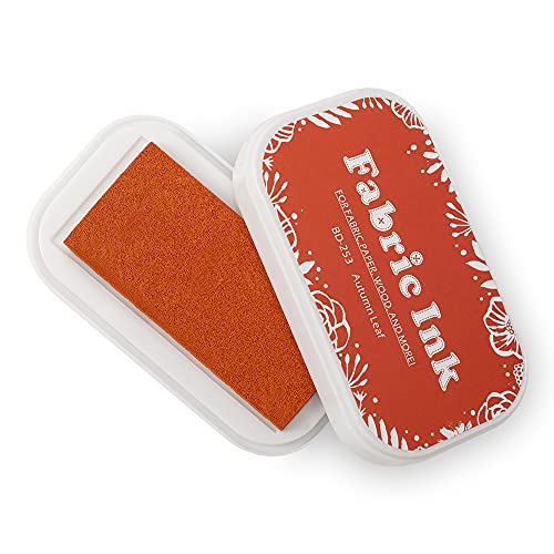 Fatiya Stoff-Stempelkissen, waschbare Bastel-Stempelkissen zum Stempeln, permanente Stempel, Partner, DIY-Farbe für Kartenherstellung, Fingerabdrücke, Kunst, bestes Geschenk für Kinder (253 Orange) von Fatiya