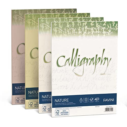 Favini Nature Calligraphy Tintenstrahlpapier A4 (210 x 297 mm) beige von Favini