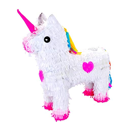 Fax Potato - Einhorn -Karton Pinata - W43cm X D13cm X H55cm - Weiß von Fax Potato