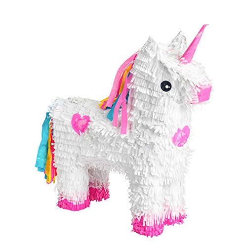 Fax Potato - Einhorn -Karton Pinata - W43cm X D13cm X H55cm - Weiß von Fax Potato