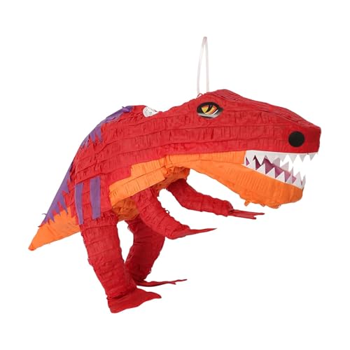 Fax Potato T-Rex Pinata & Blindfold Set - Fill Your Own Mexican Kids Girls Boys Birthday Party Parties Games Decorations Kit von Fax Potato