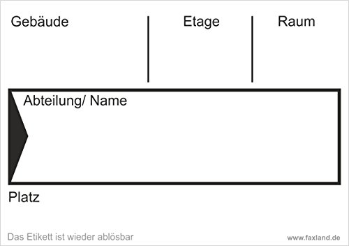 40x ablösbare Umzugetiketten Nr.4, 105x74, Beschriftung mit Etiketten vom Umzugskarton für den Umzug, Umzugsetiketten, Weiß von Faxland