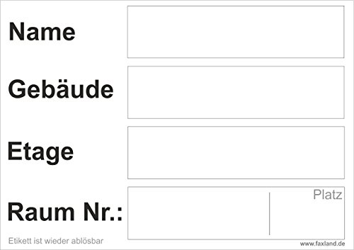 40x ablösbare Umzugetiketten Nr.5, 105x74, Beschriftung mit Etiketten vom Umzugskarton für den Umzug, Umzugsetiketten, Weiß von Faxland