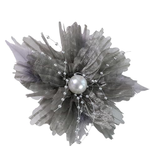 13 cm 3D-Organza-Blumen-Applikation für handgefertigte Abendkleider, zum Nähen von Blumen, Tänzerin, Kleid, Corsage, Aufnähen von Fazvncv