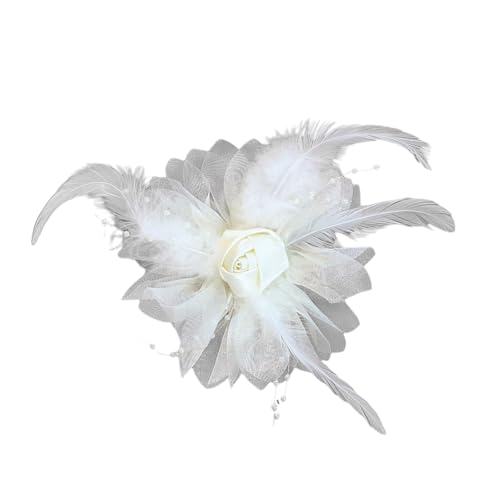 Applikationen aus Organza mit Rosen aus gefiedertem Organza für Seidenblumen, Basteln, Projektherstellung, 3D-Blumenaufnäher, zum Aufnähen von Fazvncv