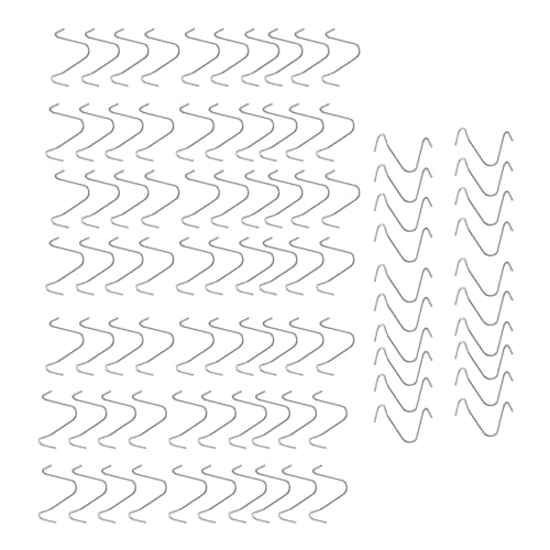 Fazvncv 200 Stück verzinkter Stahl-Zaundraht-Clip, einfache Installation, Pfostenbefestigungen, verzinktes Zaun-Clip-Set für sicheres Zäunen von Fazvncv