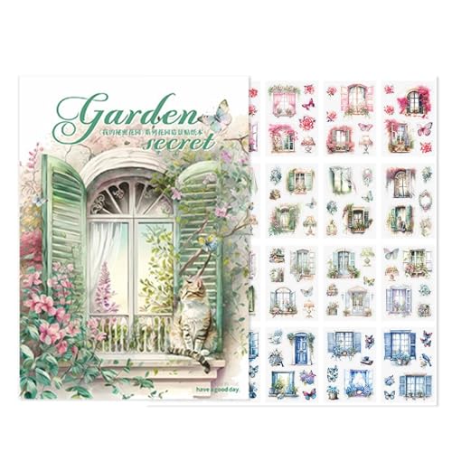 Garden Journaling Stickers, Scrapbook Stickers Pack, Garden Landscape Stickers, Floral Stickers for Journals, Nature-Themed Sticker Sheets, Waterproof Garden Stickers, Craft Stickers for Bottles von Fbinys