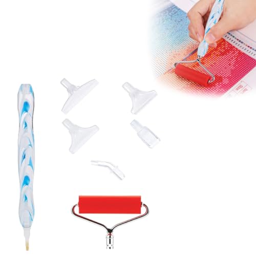 7Pcs Diamond Painting Zubehör Stift, DIY Diamant Malerei Stift Zubehör und Werkzeuge, 5D Diamond Painting Zubehör Stift Set von Fc'Noqgn