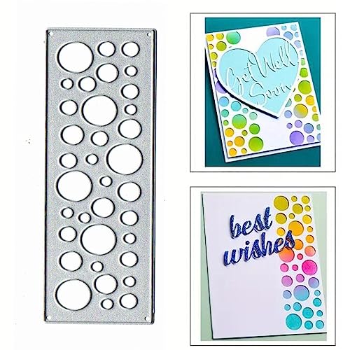 Punktmuster Rahmen Metall Stanzformen, Weihnachten Punktloch Rahmen Stanzformen Schablonen für DIY Einladungskarten Scrapbooking Album dekorative Prägepapier Stanzformen Kartenherstellung von Fclily@JJ