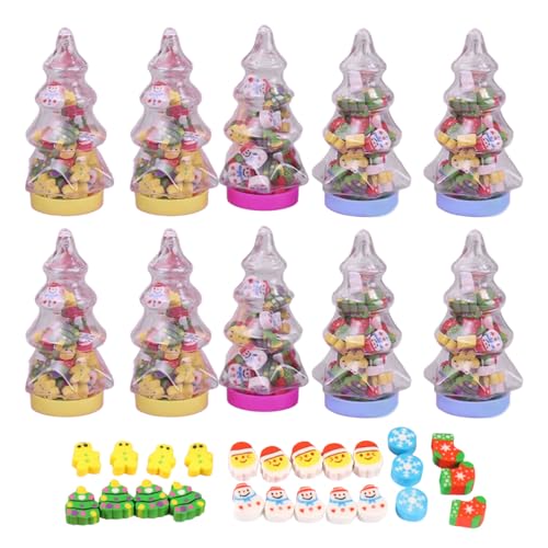 230Pcs Cartoon Weihnachten Radiergummis In Flasche Kleine Gummi Radiergummis Für Kid Student Spiel Belohnung Weihnachten Strumpf Füllstoffe von Fcnjsao