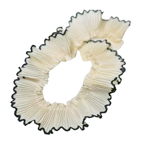3 cm Chiffon-Spitzenborte, klassische Farbe, gerüscht, Spitzenborte mit zartem Hundezahn, für Kleidung, Heimdekoration, Verzierung 3 cm Chiffon-Spitzenborte, klassische Farbe, gerüscht, Spitzenborte mit zartem Hundezahn, für Kleidung, Heimdekoration, Verzierung von Fcnjsao