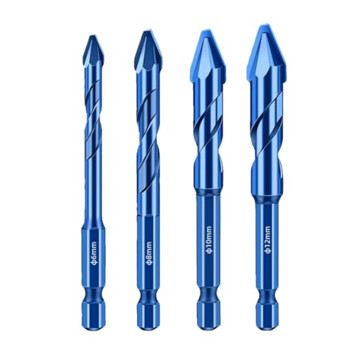 4PCS 6/8/10/12mm Offset Hartlegierung Bohrer Bits Bohren Fliesen Hartmetall Keramik Ziegel Wand Langlebig Und Effizient von Fcnjsao