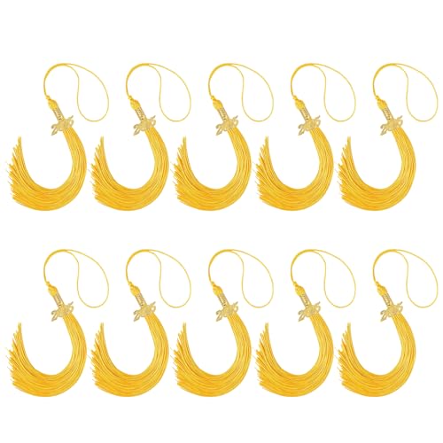 Fcnjsao Abschlusskappen, Quasten, Abschlusshut, Dekorationen mit 2025 Gold-Charm, Abschlusszubehör für Abschlussfeiern, Kappen, Quasten Fcnjsao Abschlusskappen, Quasten, Abschlusshut, Dekorationen mit 2025 Gold-Charm, Abschlusszubehör für Abschlussfeiern, Kappen, Quasten von Fcnjsao