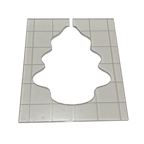 Fcnjsao Weihnachtsmotiv Acryl Vorlagen Niedliche Weihnachtssocke Glocke Stern Baum Form Quilt Lineal Schablonen Für Maschinennähen von Fcnjsao