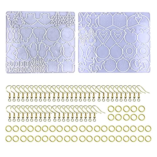 Weihnachtsohrring Silikonform Mit Geteiltem Für Ohrringe Eignet Sich Für Die Herstellung Von Epoxidharz Bastelanhängern von Fcnjsao