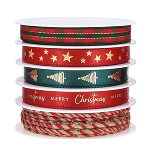 Weihnachtsthema Ribbon Roll Set Von 5 Für Erstellen Von Krank von Fcnjsao