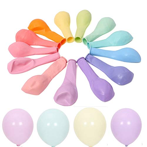 Fcuajdkq 100 Stück 12 Pastell Ballon Macaron Farbige Pastell Party Hochzeits Dekor Ballon Sortiert von Fcuajdkq