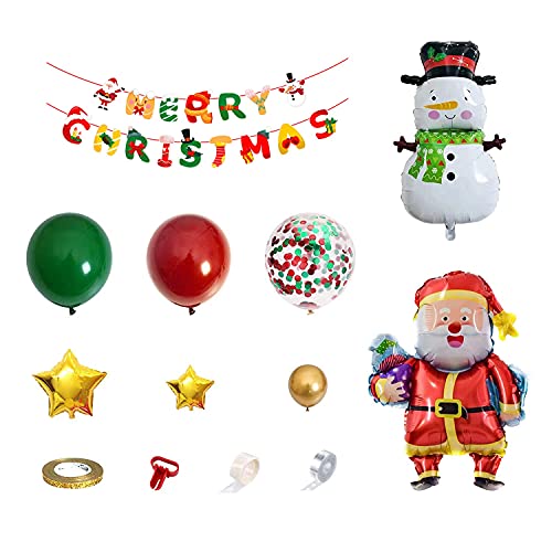 Fcuajdkq 112 StüCk Rot GrüN Weihnachten Ballons Party Latex Ballon für Geburtstag Graduierung Halloween Dekoration von Fcuajdkq