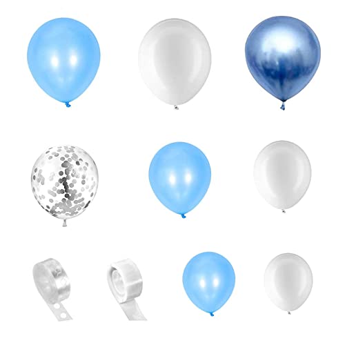 Fcuajdkq Macaron Blau Ocean Dekoration Latex Ballon Geburtstagsfeier Liefert Ballon Kette Set Dekorationen Party von Fcuajdkq